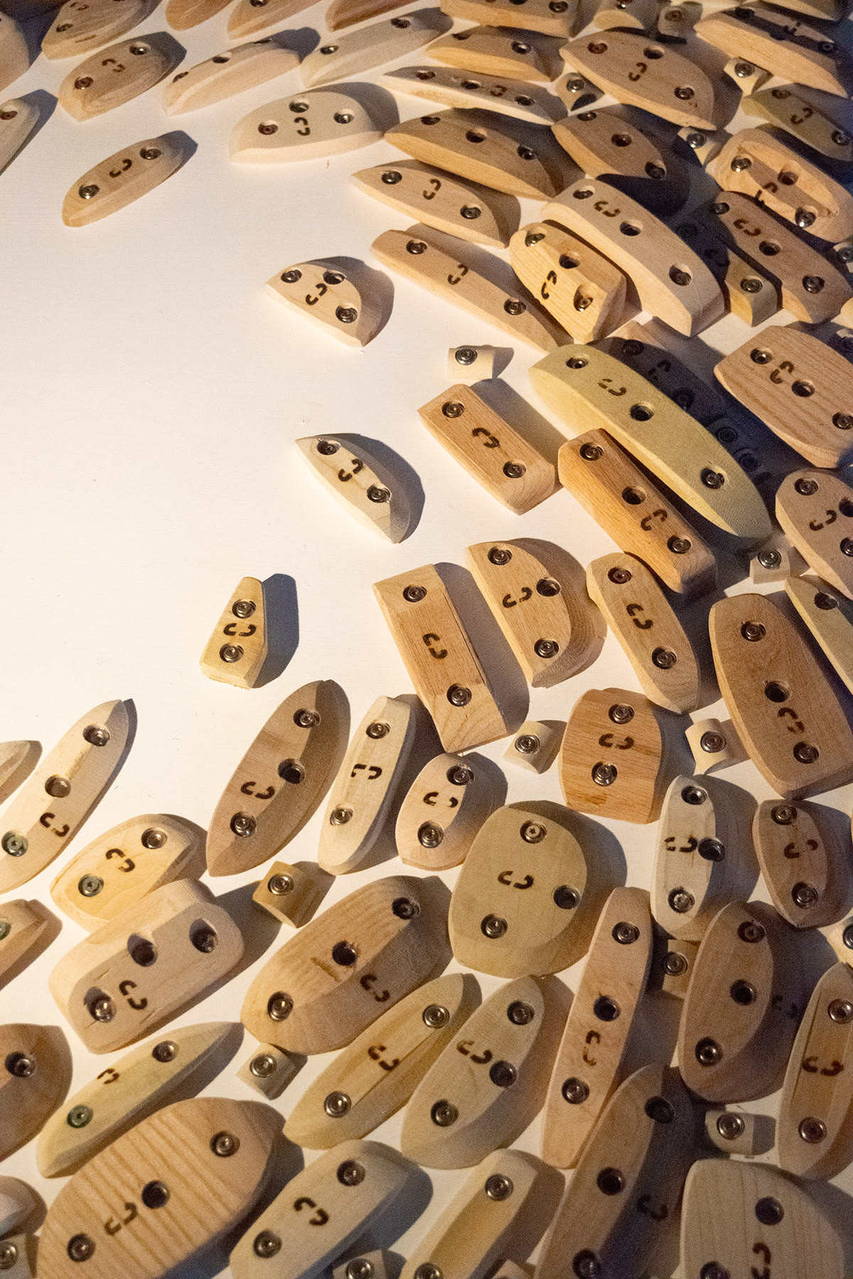 Great Gravity wooden climbing holds